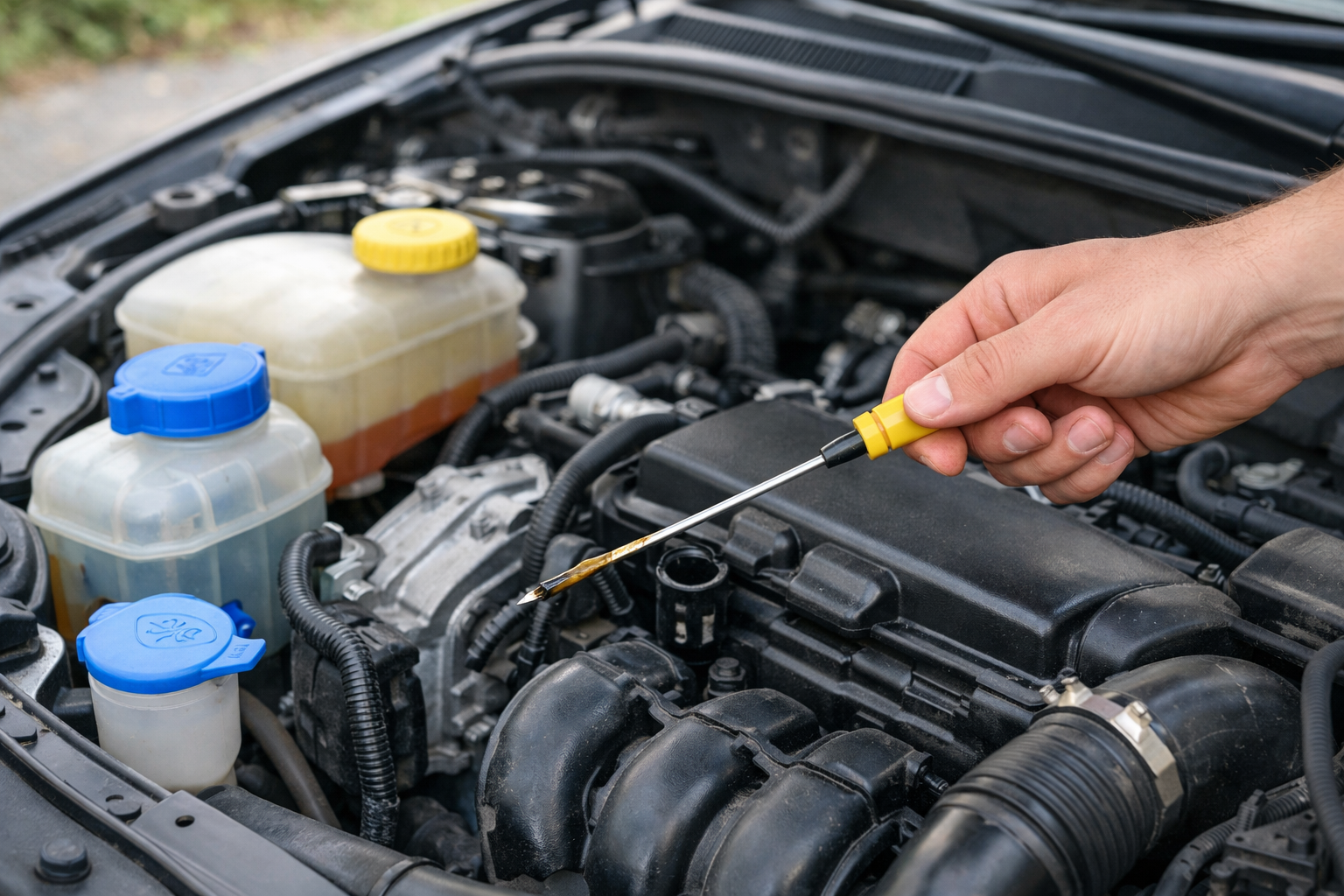 Motor bolumunde sivi seviyelerinin kontrol edilmesi